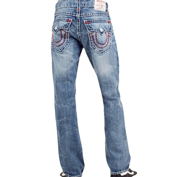 True Religion Red Super T Jeans Straight Leg NWT Mens 44